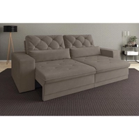 Sofá 5 Lugares Net Royale Assento Retrátil e Reclinável 2,50m (L) R$ 826