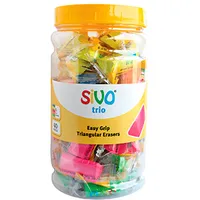 Borracha Sivo Trio Triangular CIS, Sortidas, pacote de 40