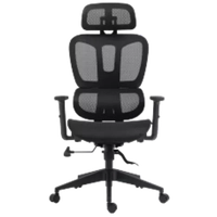 Cadeira de Escritório Dr. Office Business, Preta 