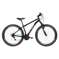 Bicicleta Caloi MTB Two Niner Aro 29 Parede Dupla - Susp Dianteira - Quadro Aço - 21 Velocidades - Preto