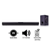SoundBar LG SQC1 160W RMS Bluetooth 2.1 Canais