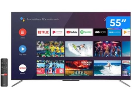Smart TV 4K QLED 55” TCL C715 Android - TV 4K Ultra HD 