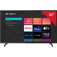 Smart TV LED 32 HD AOC ROKU TV FHD 32S5195/78G, Wi-Fi, 3 HDMI, 1 USB, Wifi, Conversor Digital