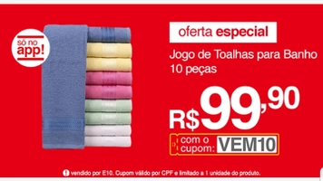 Jogo de Toalhas Para Banho Malu Trevalla 10 Pçs 240g/m2 Algodão