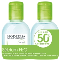 Bioderma Kit Sébium H2O 100ml Água Micelar Dermatológica para Pele Oleosa
