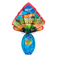 [Leve 2 pague 1/ REGIONAL] Ovo de Páscoa Chocolate ao Leite Hotwheels Lacta 166 g + Carrinho 