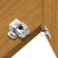 (Leve 8 por R$35) Trava de porta de armário inox 6 peças prata