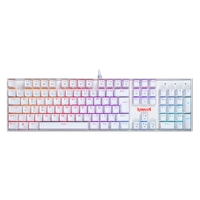 Teclado Mecânico Gamer Redragon Mitra Lunar K551W, RGB, Switch Red, ABNT2, White, K551W-RGB (PT-RED)