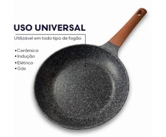 Frigideira Cerâmica Indução/gás Frita Sem Óleo Antiaderente Cozinha Facil limpeza