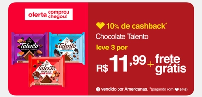 [APP / AME 10,77] 3 Tabletes de Talento 85G 