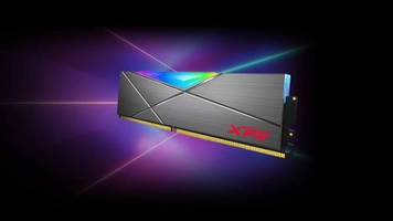 Memória XPG Spectrix D50 RGB, 8GB, 3200MHz, DDR4, CL16, Cinza - AX4U32008G16A-ST50