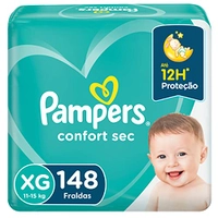 [REC] Fralda Pampers Confort Sec XG 148 Unidades, Pampers