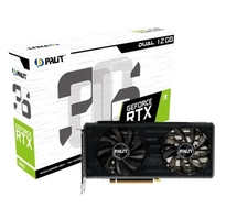 Placa de Vídeo Palit NVIDIA GeForce RTX 3060 Dual, LHR, 12GB, GDDR6, DLSS, Ray Tracing, NE63060019K9-190AD