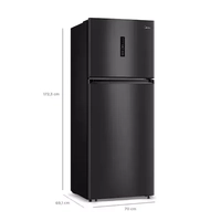Geladeira Frost Free Midea Duplex 411L cor preta com desodorizador Active-C Fresh - 110V