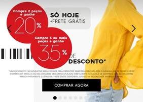 [App] Até 35%Off em três peças na Renner