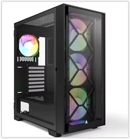 Gabinete Gamer Montech Air 1000 PREMIUM, Mid Tower, RGB, Vidro Temperado, Black, ATX, Sem Fonte, Com 4 Fans