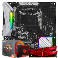 KIT UPGRADE, AMD RYZEN 5 3600, ASROCK B450M STEEL LEGEND, 16GB (2X8) 3000MHZ, SSD 256GB
