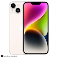 iPhone 14 Apple (256GB) Estelar, Tela de 6,1", 5G e Câmera de 12MP