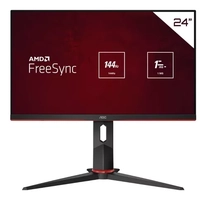 Monitor Gamer Hero 24'' 24g2 Fhd Ips 144hz 1ms Aoc Bivolt Cor Preto/Vermelho 100V/240V