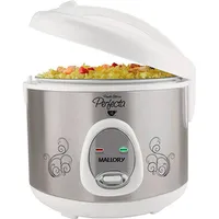 Arrozeira Mallory Perfecta 10 xícaras Branco com Inox - R$89,99