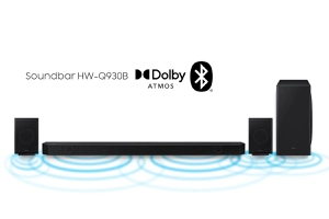 Soundbar Samsung HW-Q930B, com 9.1.4 canais, Dolby Atmos, Acoustic Beam, Sincronia Sonora e Alexa
