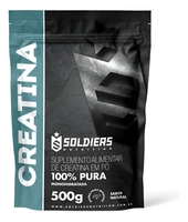 Creatina Monohidratada 500g Soldiers Nutrition 100% Pura Importada Alta Performance Músculo Treino