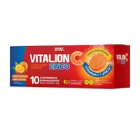 VITAMINA C 1G + ZINCO 10MG VITALION C 10 COMPRIMIDOS EFERVESCENTES SIDNEY OLIVEIRA