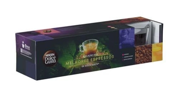 (REC) Café em Cápsula NESCAFÉ DOLCE GUSTO Seleção dos Melhores Espressos - 30 cápsulas + xícara e pires