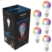【R$13 Cada】Kit 5 Lâmpadas Neo Smart Wi-Fi Compatível com Alexa Colorida Avant 10W