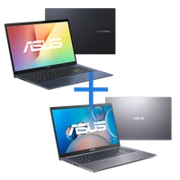 Notebook ASUS VivoBook X513EA-BQ2782W Azul Cobalto + Notebook ASUS X515JA-BR2750 Cinza