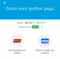 [Recarga Mercado Pago] 50% desconto em recargas limitado a R$ 15,00