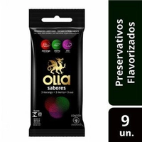 Preservativo Olla Sabores 9 unidades | R$6