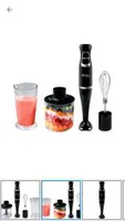 Mixer Lenoxx PMX 403 3 em 1 2 Velocidades - 600W Triturador Copo Batedor de Claras em Neve R$90