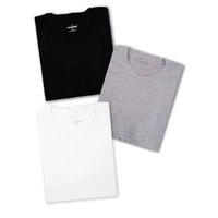Kit 3 Camisetas Básicas Masculinas Sandrini Algodão