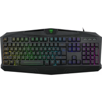 Teclado Gamer T-Dagger Tanker RGB, Membrana, Black, ABNT2, T-TGK202