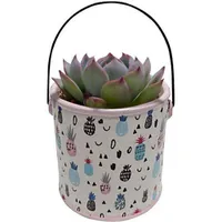 Vaso de Cerâmica Branco Pineapple R$25
