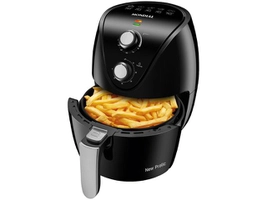 Fritadeira Elétrica sem Óleo/Air Fryer Mondial - New Pratic AF-31 Preto 3,5L com Timer - R$ 299