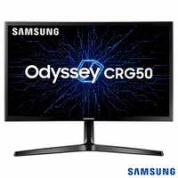 Monitor Gamer Curvo Samsung Odyssey 23,5" FHD com 144Hz, FreeSync, HDMI/DisplayPort - CRG50