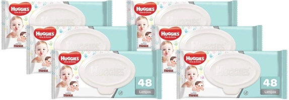 [C. OURO] Lenços Umedecidos Huggies One & Done - 48 Unidades Cada 6 Pacotes R$31