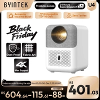 [MOEDAS R$372] Mini Projetor BYINTEK LOVE U4 4K Android com Wi-Fi e Ótica Selada