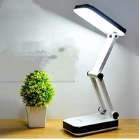 Luminária Portátil Abajur Mesa 24 Led Ultra Branco Dobrável Recarregável