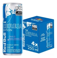 [R$ 4,89 cada] Red Bull Cereja e Frutas 250ml – Pack com 4