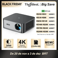 [Envio Brasil] Projetor TD98Pro WiFi à prova de poeira Full HD 1920x1080p, com Foco Automático e Auto Keystone, com Android e Espelhamento de Tela