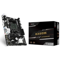 Placa Mãe Biostar A320MH, Chipset A320, AMD AM4, mATX, DDR4