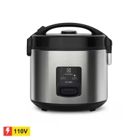 REEMBALADO: Panela Elétrica de Arroz Electrolux Efficient ERC20 Rita Lobo 3,5L Inox e Preta - 110V