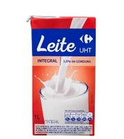 [Regional/Leve 6] Leite UHT Integral Carrefour - 1 Litro