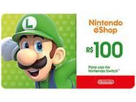 (CLIENTE OURO / APP) Cartão Presente Gift Card Nintendo R$100