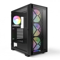 Gabinete Gamer Montech Air 1000 PREMIUM, Mid Tower, RGB, Vidro Temperado, Black, ATX, Sem Fonte, Com 4 Fans