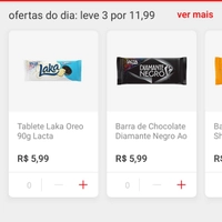 [APP] 06 Barras de Chocolate Lacta (diversos) | R$13,94
