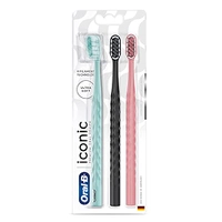 Oral-B Escova de Dente Oral‑B Iconic Premium 3 Unidades, Multicor